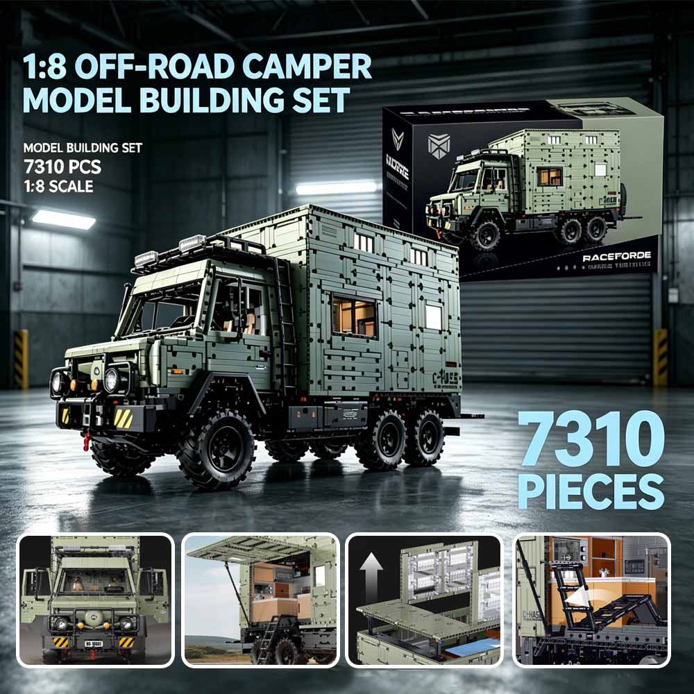 Heavy Equipment Vehicles - MOC Escala 1:8, Caminhão Offroad Unimog