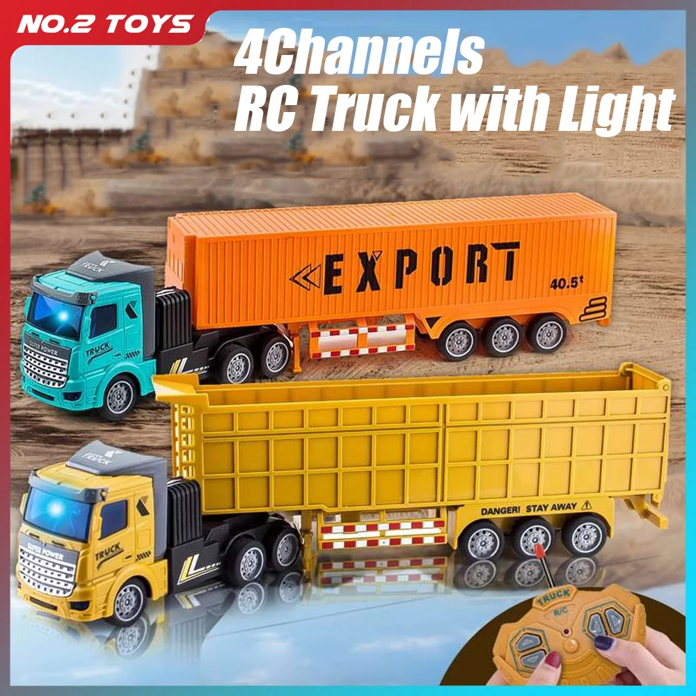 Heavy Equipment Vehicles - 1/48 rc caminhão contêiner brinquedo crianças